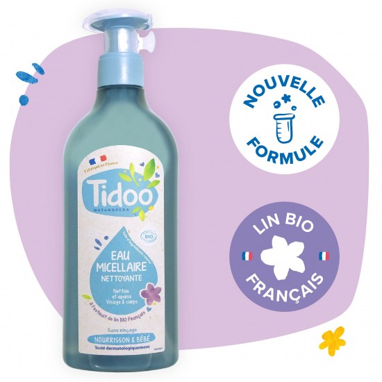 Eau micellaire nettoyante certifiée bio