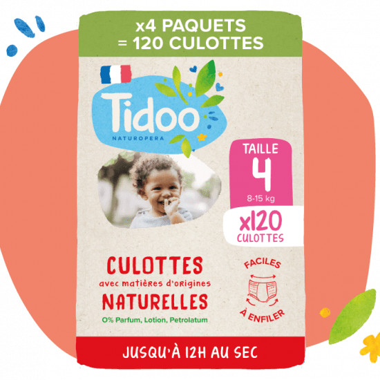 Abonnement Culottes Écologiques Tidoo – Taille 4 à 6