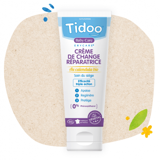 Crème réparatrice bio pour le change 75g