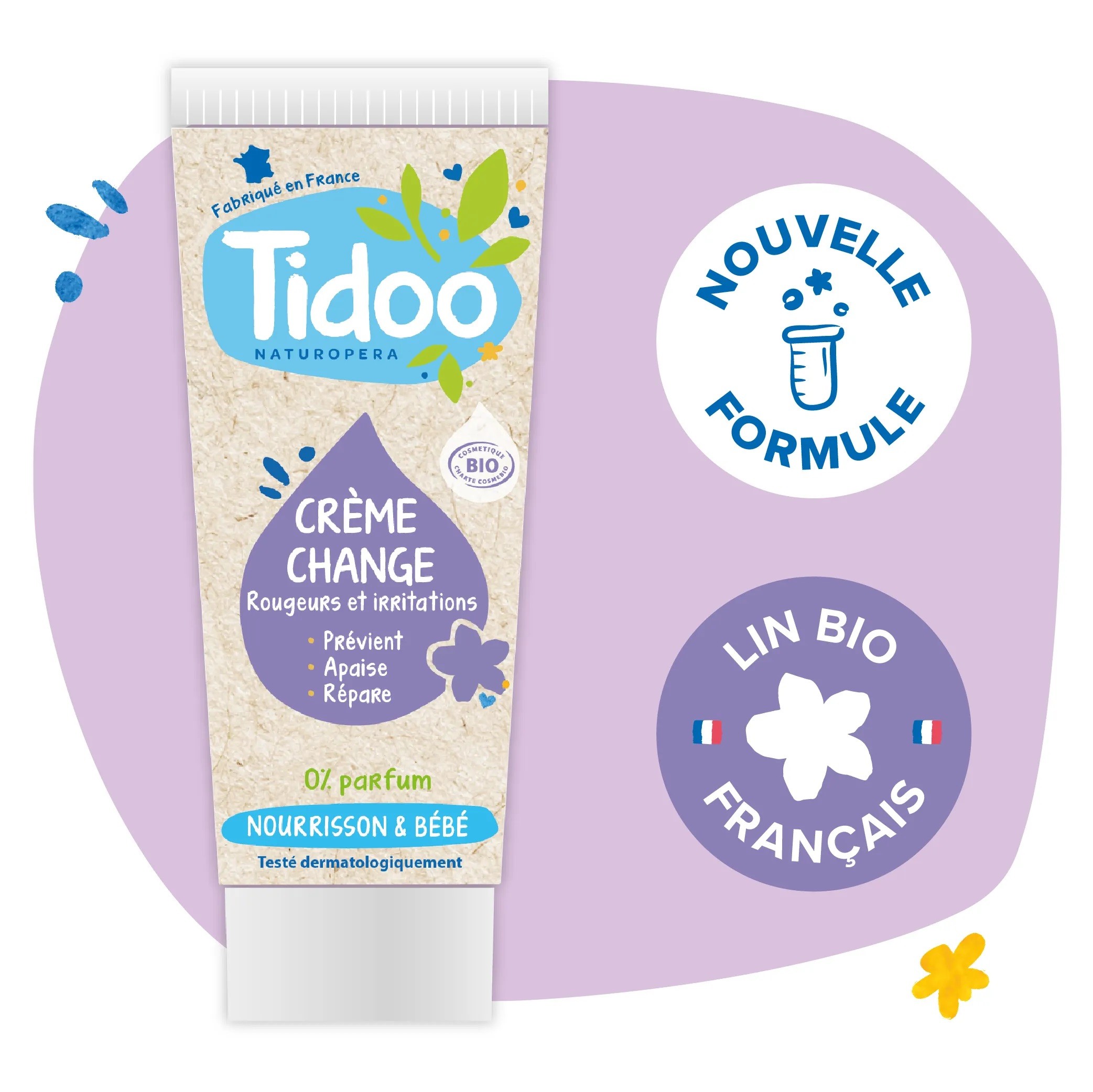 Crème pour le change Bio pour bébé