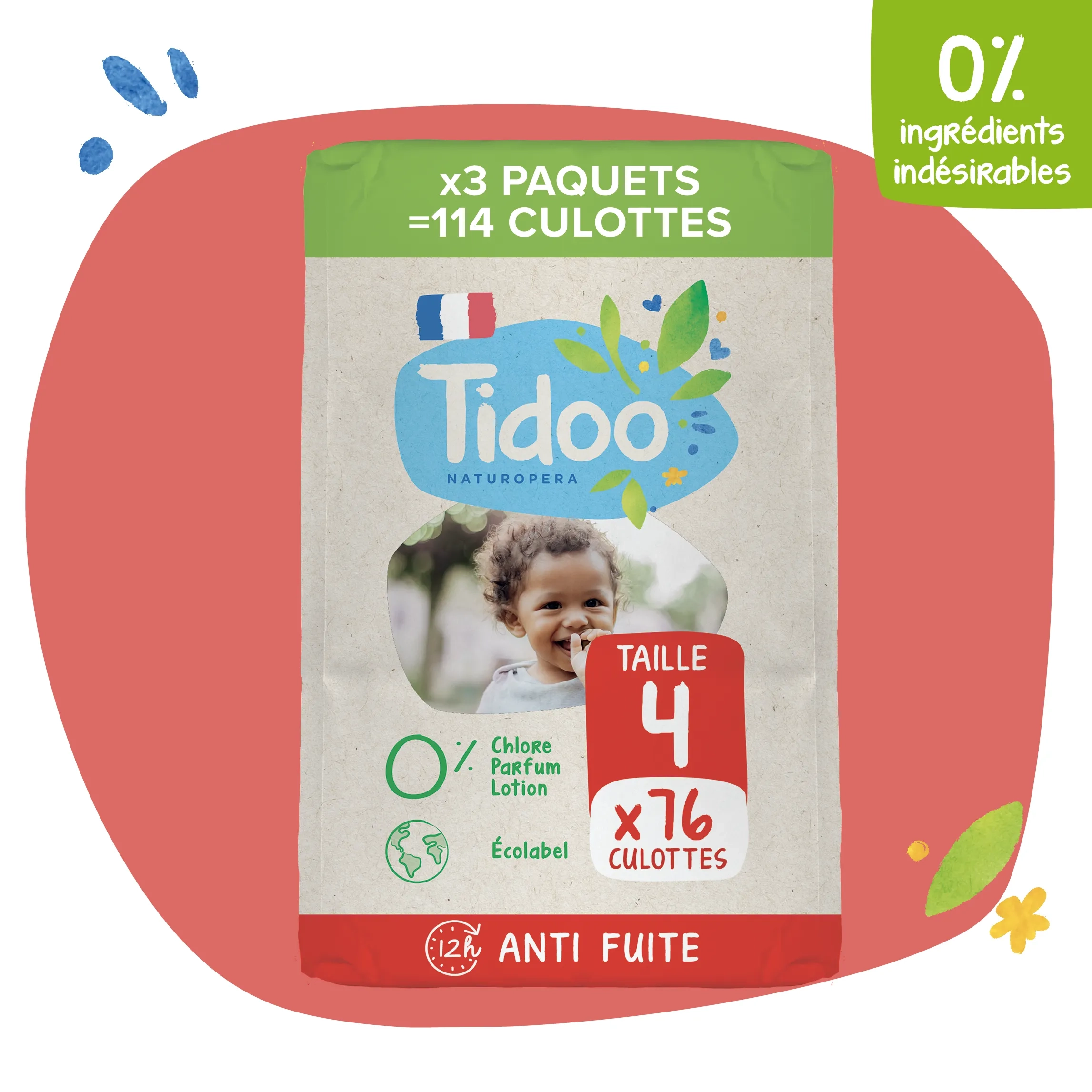 Abonnement couches écologiques bébé T4+