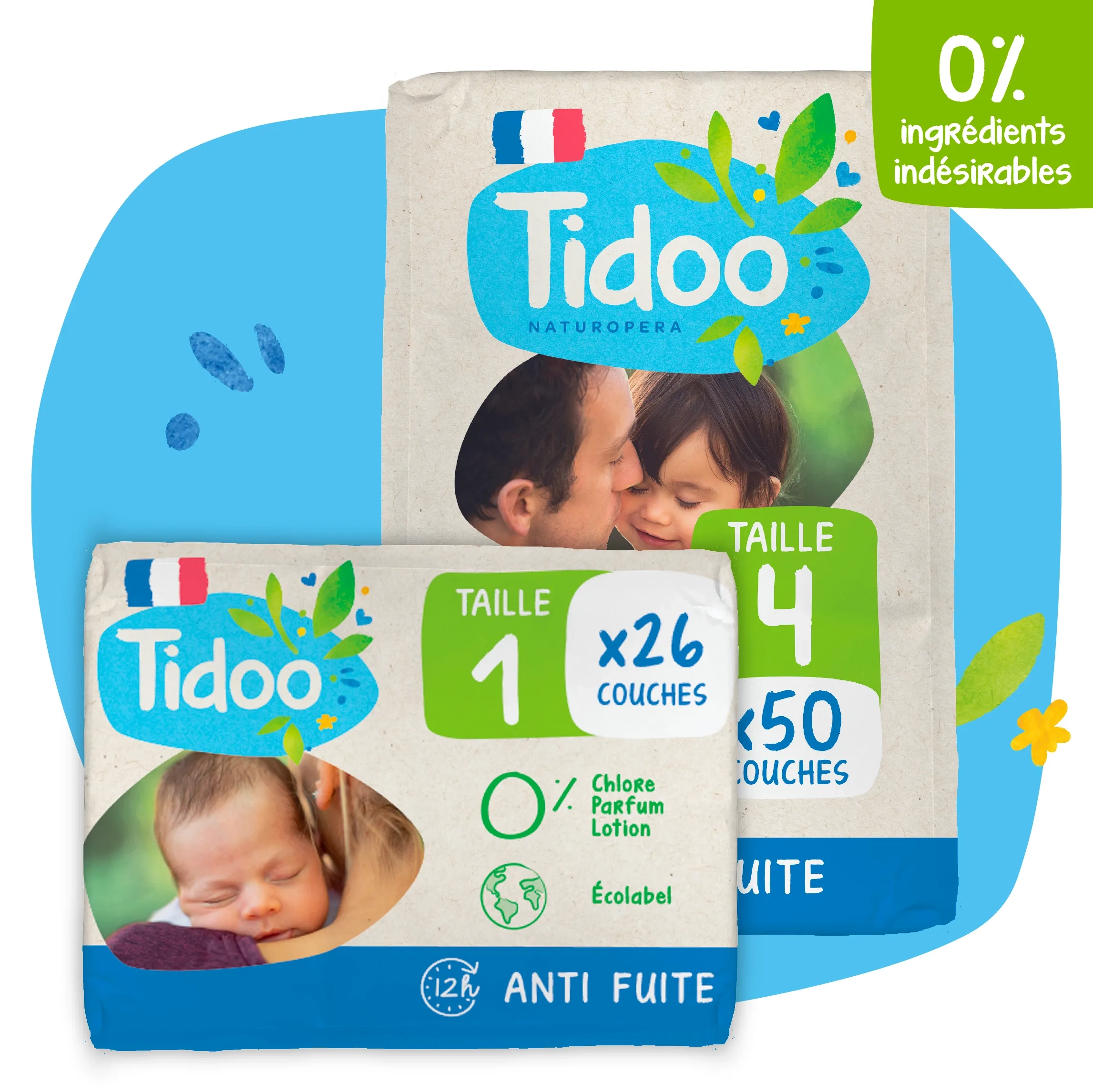 Couches écologiques Tidoo - Couche bébé par abonnement