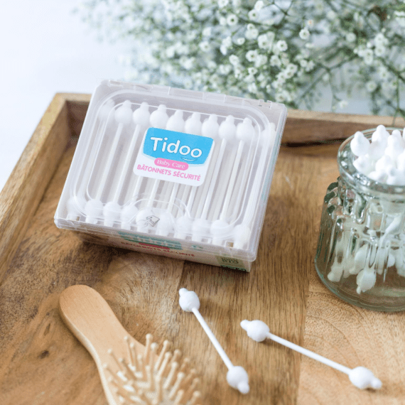 Tidoo - Bâtonnets sécurité en coton bio x50