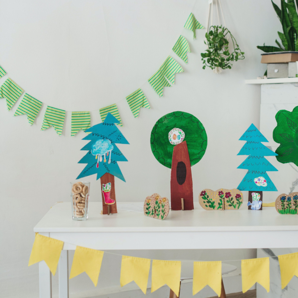 Table de fête - 8 assiettes animaux de la forêt ecoresponsables My Little  Day - Décoration anniversaire enfant et fêtes